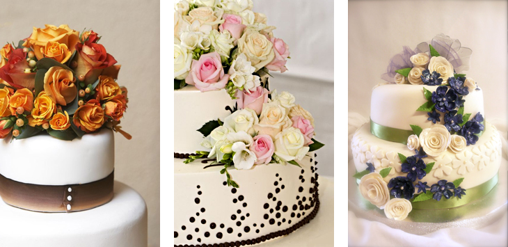 Bespoke Wedding Cakes by Charmed Flowers, Christchurch